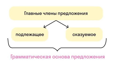 Грамматическая основа предложения