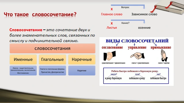 Анализ словосочетаний